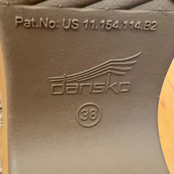 Dansko Tan Mules Comfortable Suede Clogs - Picture 5 of 5